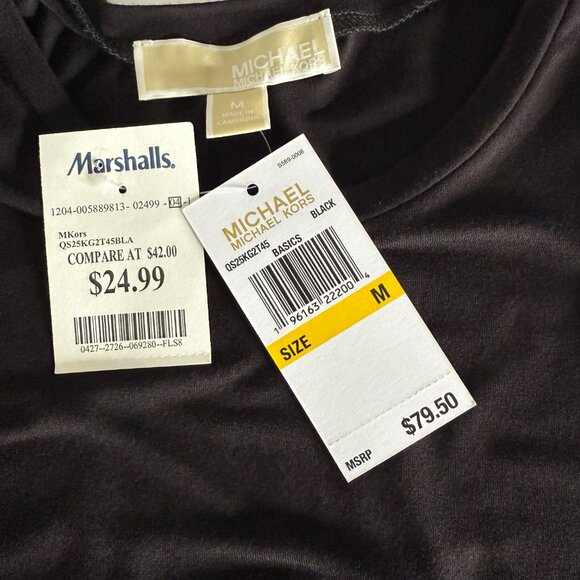 MK High-Low Tank with Sheer Hem – Black M - Picture 4 of 6